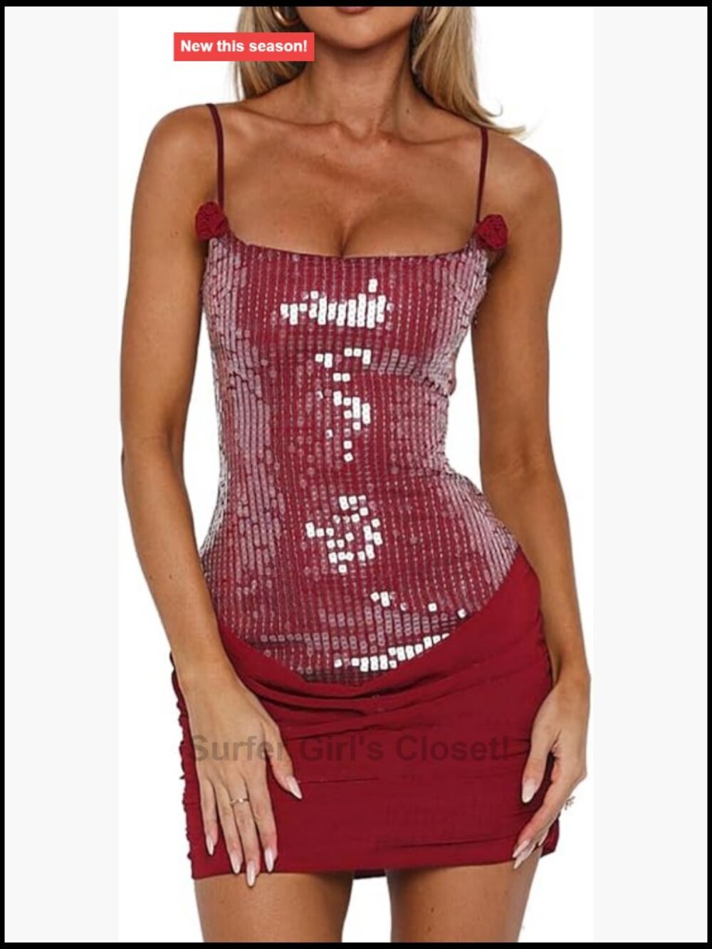 Sparkly Sequin Bodycon Mini Dress Sleeveless Party Night Out Homecoming